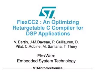 FlexCC2 : An Optimizing Retargetable C Compiler for DSP Applications