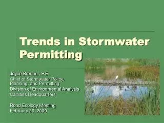 Trends in Stormwater Permitting