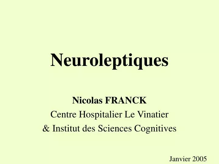 neuroleptiques