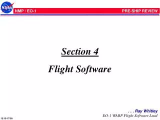 Section 4 Flight Software