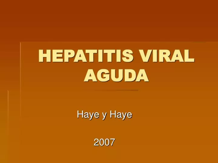 hepatitis viral aguda