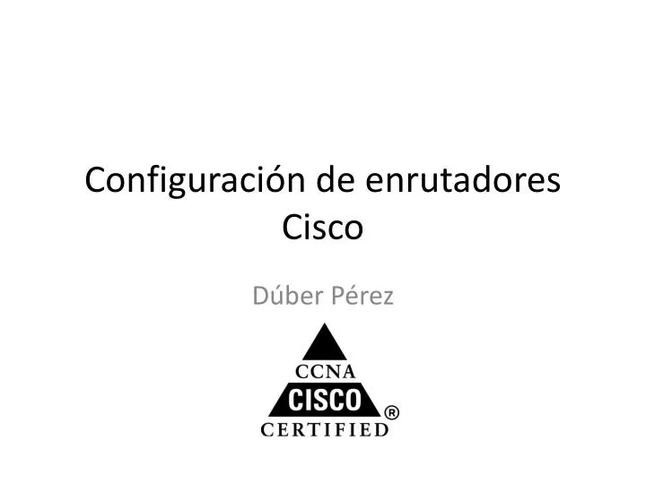 configuraci n de enrutadores cisco