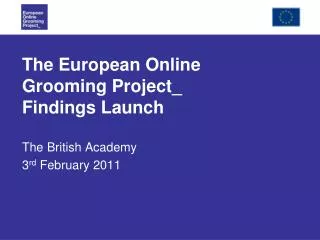 The European Online Grooming Project_ Findings Launch
