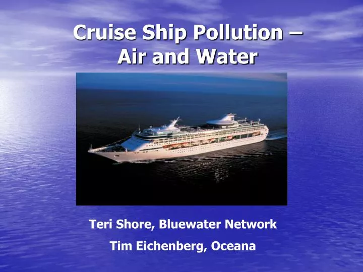 cruise ship pollution air and water