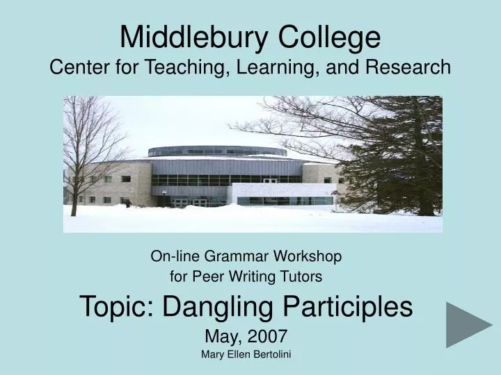middlebury college center for teaching learning and research