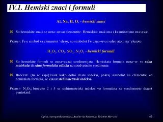 IV.1. Hemiski znaci i formuli