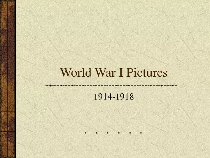 world war i pictures