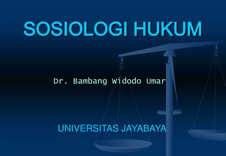 sosiologi hukum