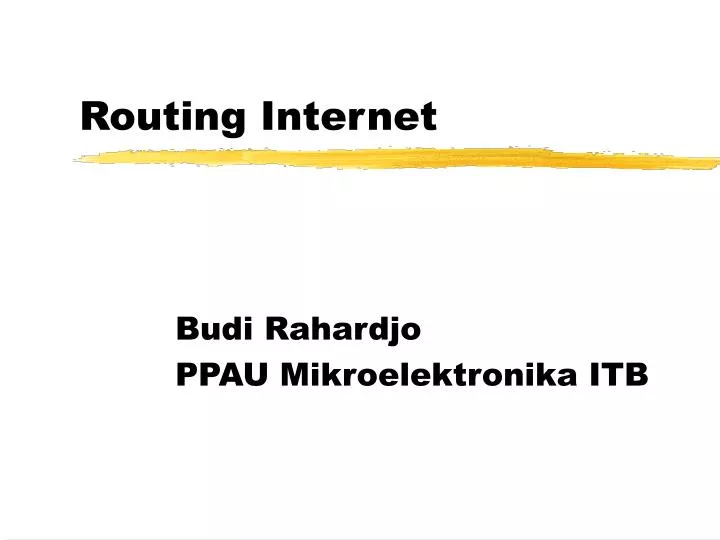 routing internet