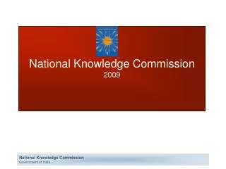 National Knowledge Commission 2009