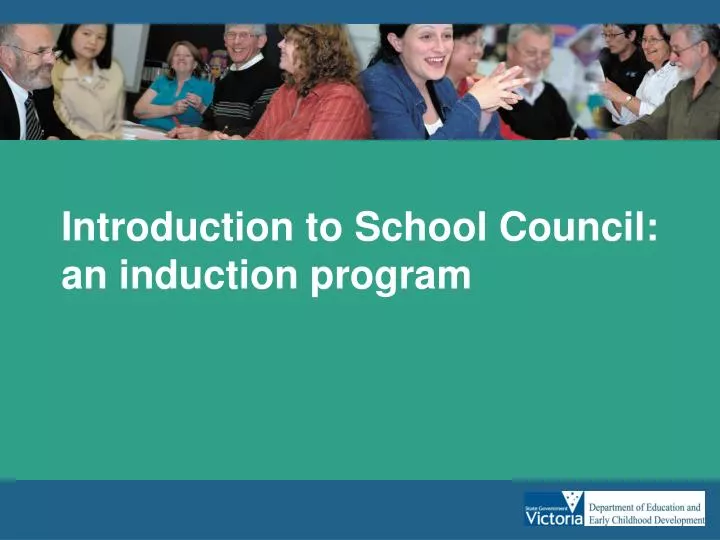 introduction to school council an induction program