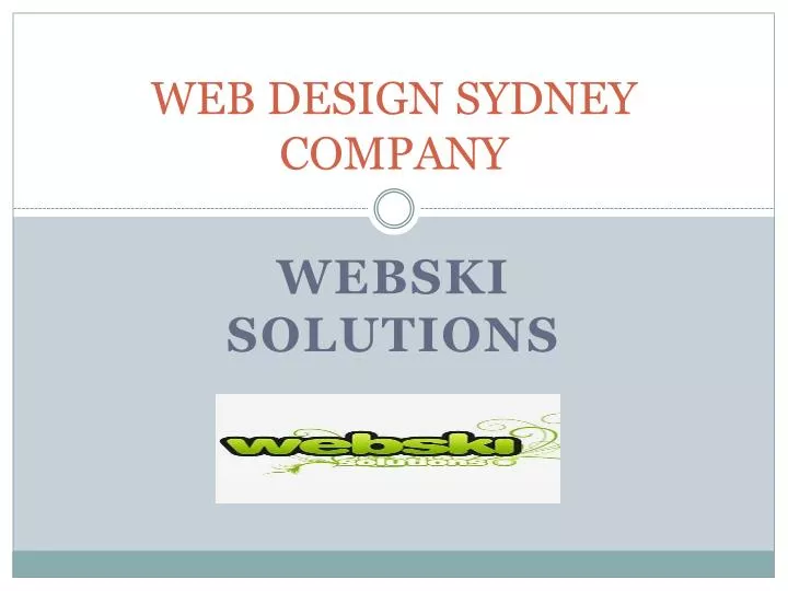 web design sydney company