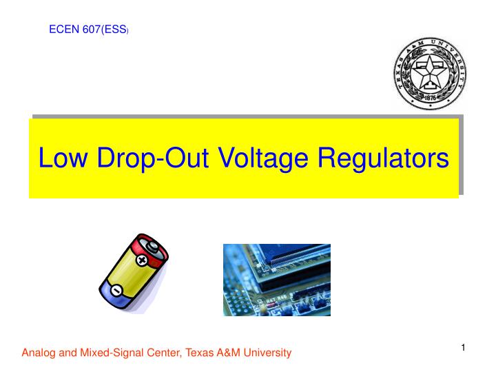 low drop out voltage regulators