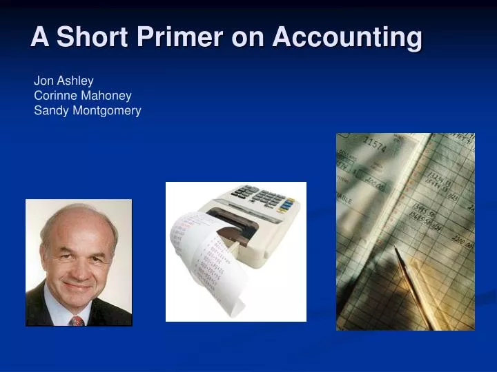a short primer on accounting