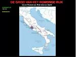 DE GROEI VAN HET ROMEINSE RIJK - slide 1