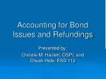 Accounting for Bond Issues and Refundings - slide 1