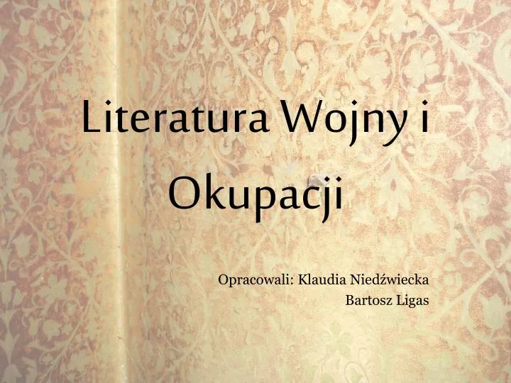 literatura wojny i okupacji