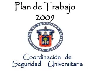 Plan de Trabajo 2009