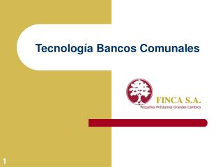 Tecnología Bancos Comunales