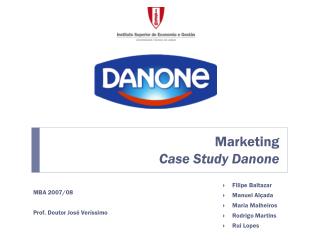 Marketing Case Study Danone