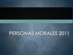 PERSONAS MORALES 2011