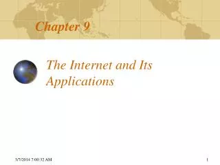 The Internet and Its Applications