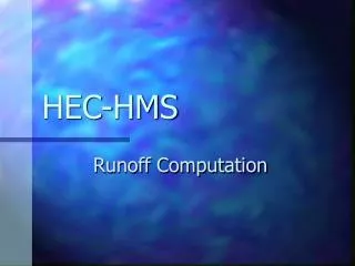 HEC-HMS