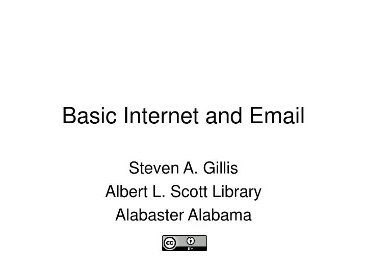 basic internet and email