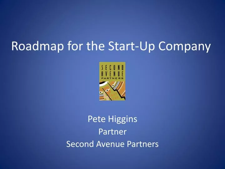 roadmap for the start up company