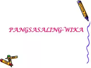 PANGSASALING-WIKA