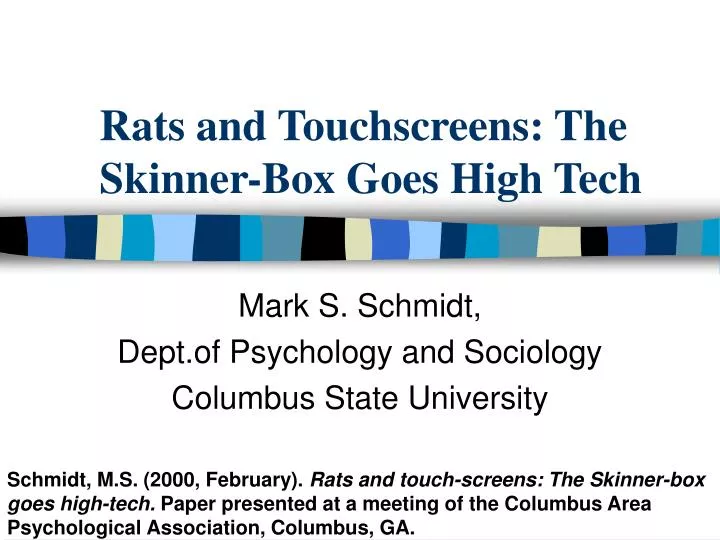 rats and touchscreens the skinner box goes high tech