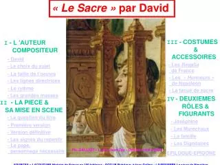 « Le Sacre » par David
