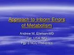 PPT - Inborn Errors Of Metabolism PowerPoint Presentation, Free ...