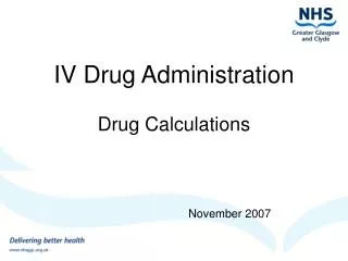 IV Drug Administration