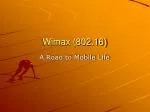 Wimax (802.16) - slide 1