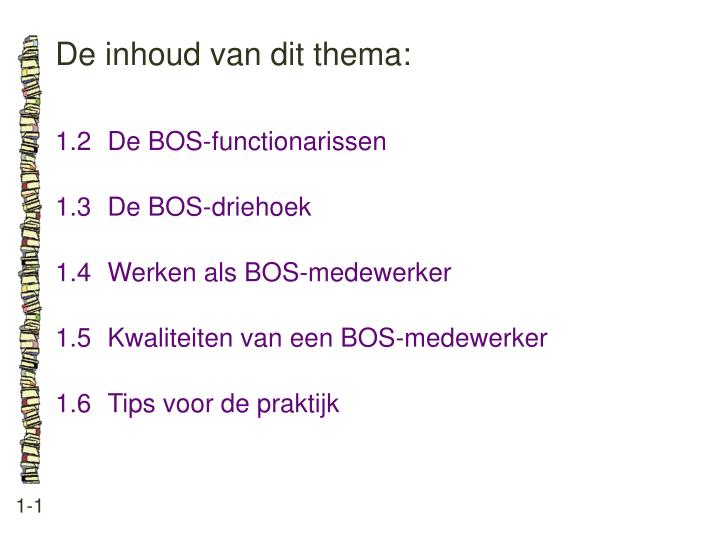 de inhoud van dit thema