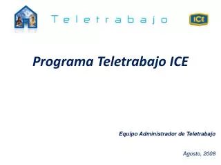 Programa Teletrabajo ICE