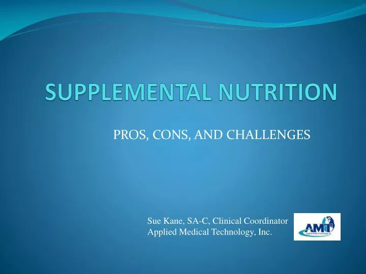 supplemental nutrition
