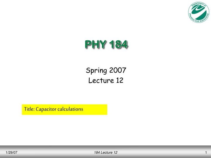 phy 184