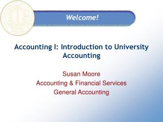 Accounting I: Introduction to University Accounting