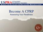 Become A CPRP - slide 1