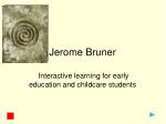 Jerome Bruner - slide 1