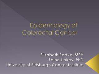 2 nd overall leading cause of cancer death in the United States 3 rd in each sex