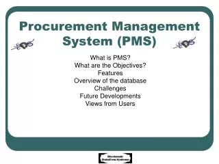 Procurement Management System (PMS)