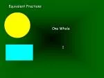 Equivalent Fractions