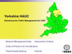 Yorkshire HAUC - slide 1