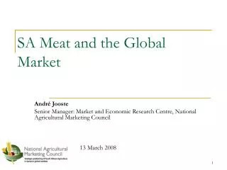 SA Meat and the Global Market