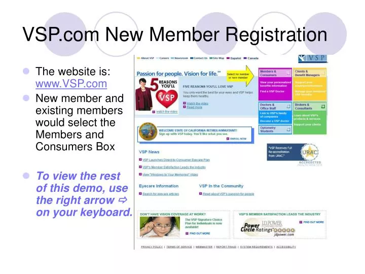 vsp com new member registration
