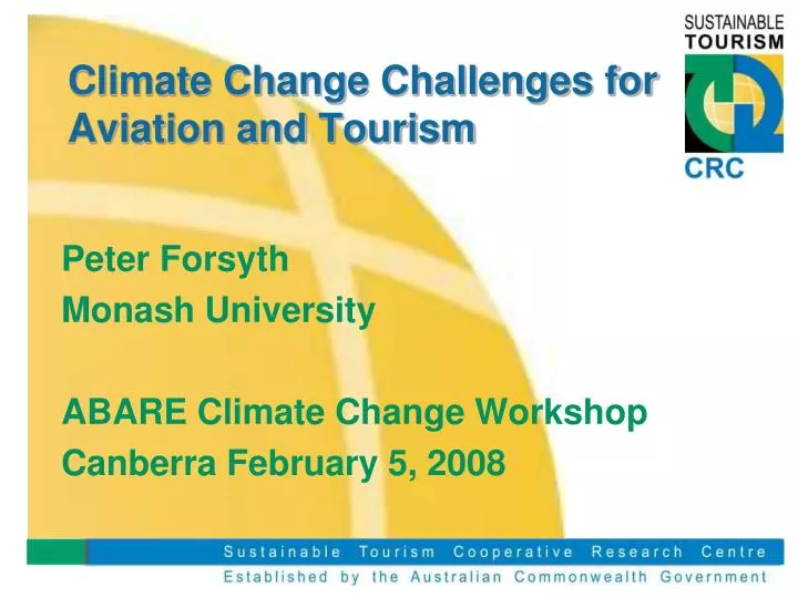 climate change challenges for aviation and tourism