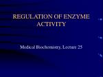 REGULATION OF ENZYME ACTIVITY - slide 1